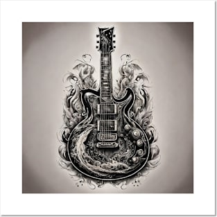 Guitar Art Design Posters and Art